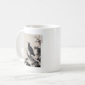 中国古来の黒白の水墨画 コーヒーマグカップ (正面左)