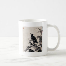 中国古来の黒白の水墨画 コーヒーマグカップ