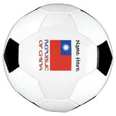 中国台湾国旗パーソナライズされた サッカーボール (回転)