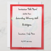 中国図解入りの、写真付きの地図旅行ポスター 招待状 (裏面)