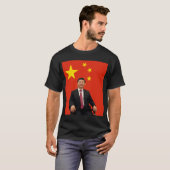 中国国旗と習近平 家族 Tシャツ (正面フル)