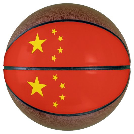 中国国旗のフルサイズバスケットボール バスケットボール (正面)
