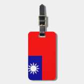 中国国旗個人簡単ID ラゲッジタグ (正面縦)