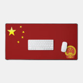 中国国旗 デスクマット (キーボード&マウス)