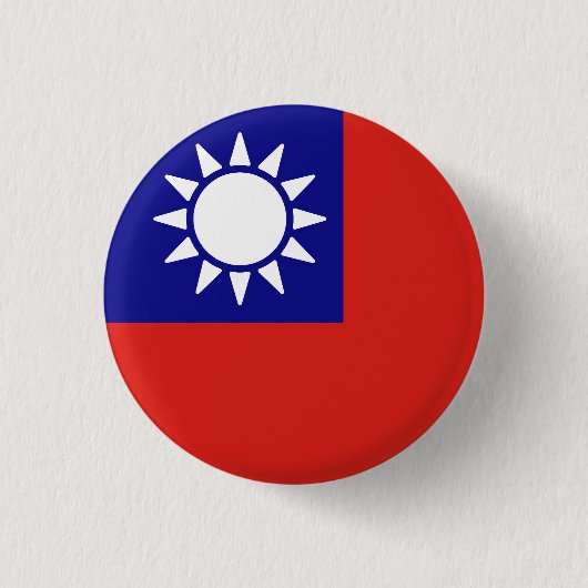 中国国旗 缶バッジ (正面)