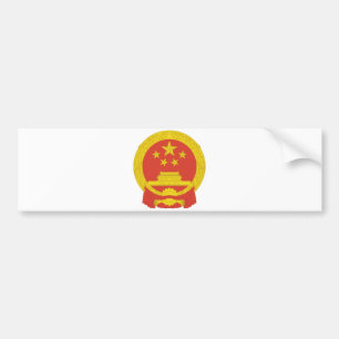 中国国章 バンパーステッカー