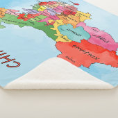 中国地図 シェルパブランケット (3/4)