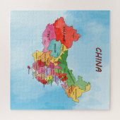 中国地図 ジグソーパズル (横)