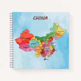 中国地図 ノートブック