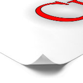 中国地図 ポスター (角)