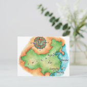 中国地図 ポストカード (スタンド正面)