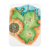 中国地図 マグネット (縦)