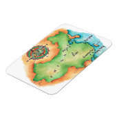 中国地図 マグネット (左側)