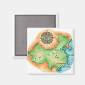 中国地図 マグネット (正面/裏面)