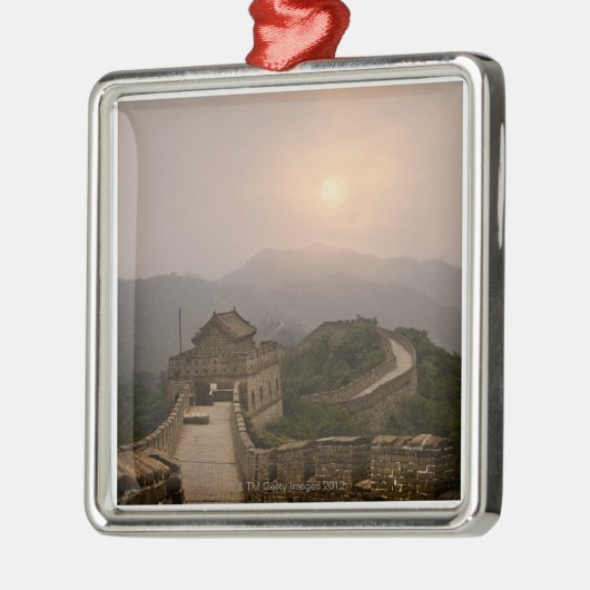 中国壁の空素晴らし上表示 メタルオーナメント (左)