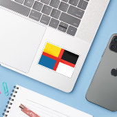 中国帝国のバリアント国旗(1915年~1916年) シール (ノートパソコンとiPhone)