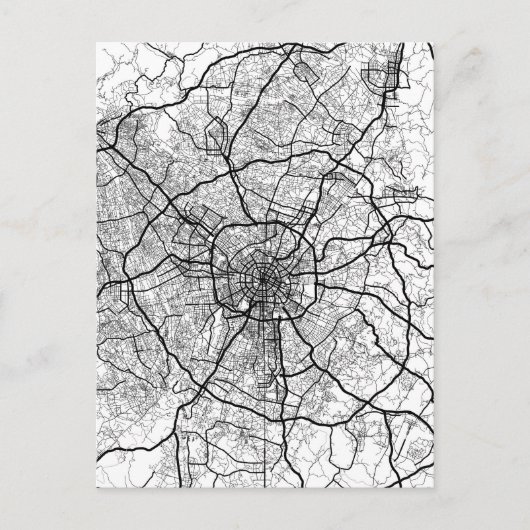 中国成都地図 ポストカード (正面)