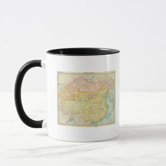 中国政治地図 マグカップ (左)