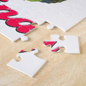 中国旅行地図ポスター ジグソーパズル (側面)