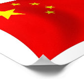 中国旗ポスター印刷 ポスター (角)