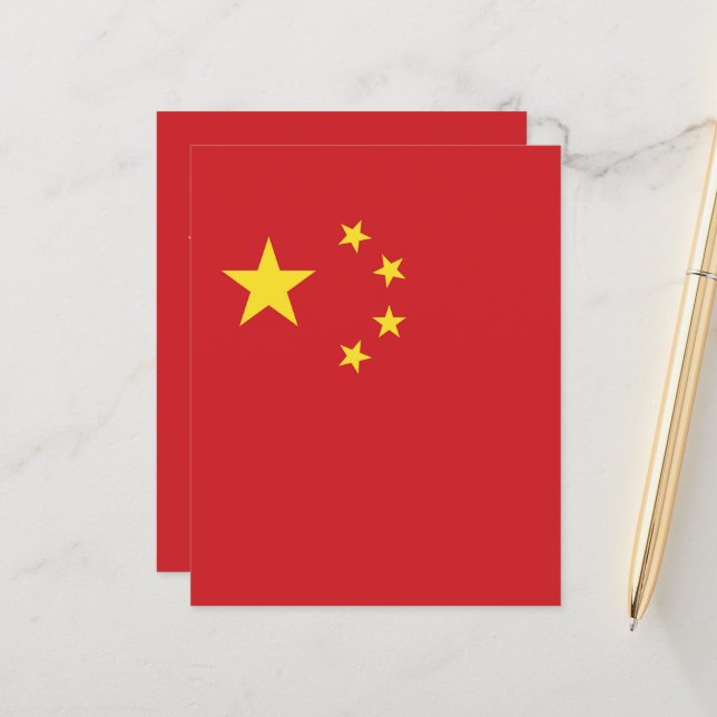 中国旗 (正面/裏面インサイチュ)