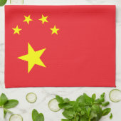 中国旗 キッチンタオル (折り畳み)