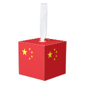 中国旗 キューブオーナメント (正面アングル)