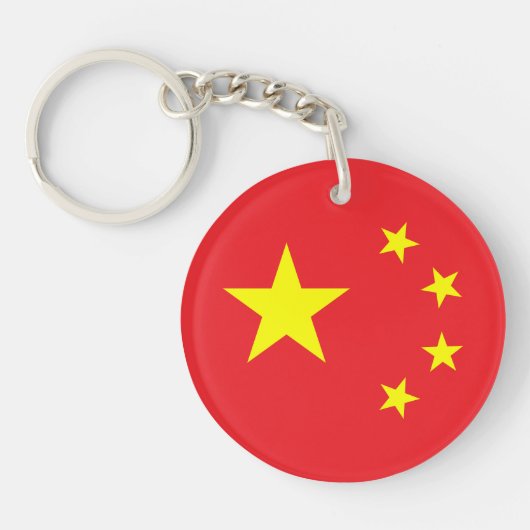 中国旗 キーホルダー (正面)