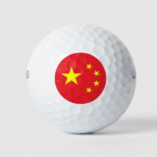 中国旗 ゴルフボール (正面)