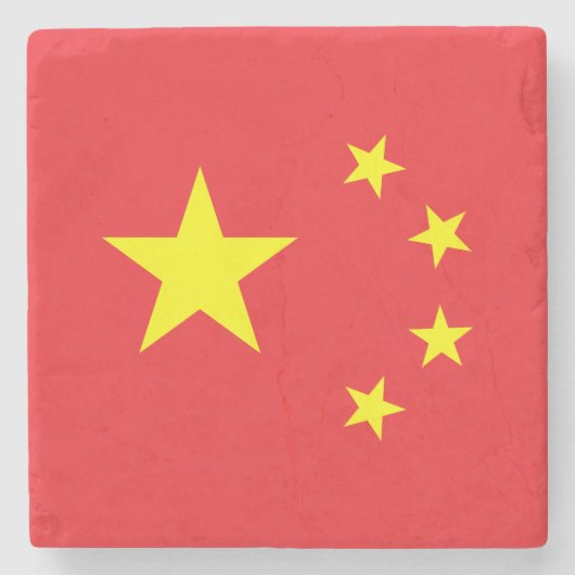 中国旗 ストーンコースター (正面)