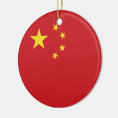 中国旗 セラミックオーナメント (左)