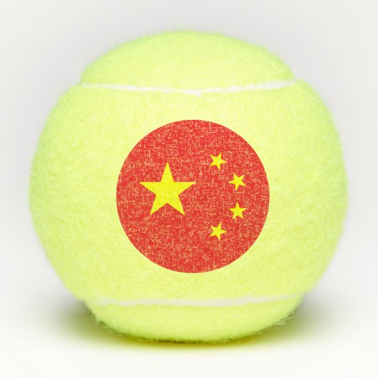 中国旗 テニスボール (正面)