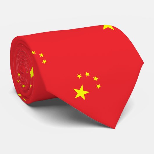中国旗 ネクタイ (ロール)
