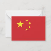 中国旗 ノートカード (裏面)