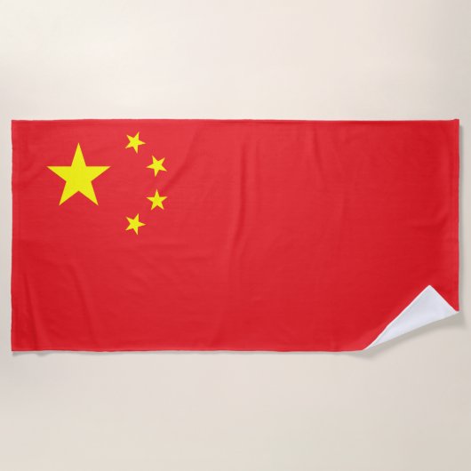 中国旗 ビーチタオル (正面)