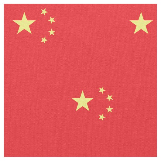 中国旗 ファブリック (クローズアップ)