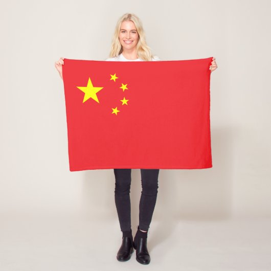 中国旗 フリースブランケット (インサイチュ)