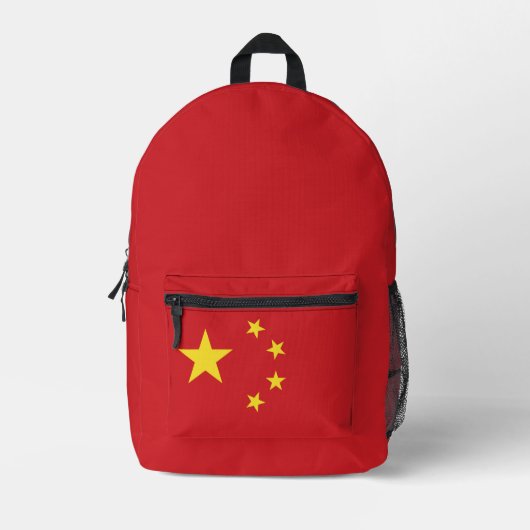 中国旗 プリントバックパック (正面)