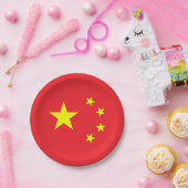 中国旗 ペーパープレート (パーティー)