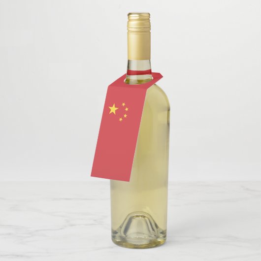 中国旗 ボトルネックタグ (アングル)