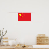 中国旗 ポスター (キッチン)