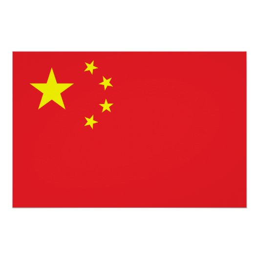 中国旗 ポスター (正面)