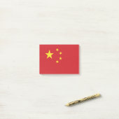 中国旗 ポストイット (デスク上)