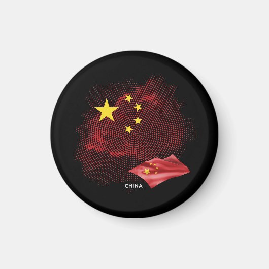 中国旗 マグネット (正面)