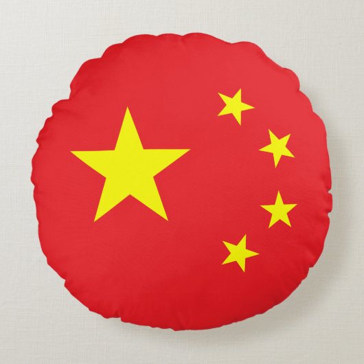中国旗 ラウンドクッション (正面)