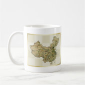 中国旗+地図マグ コーヒーマグカップ (左)