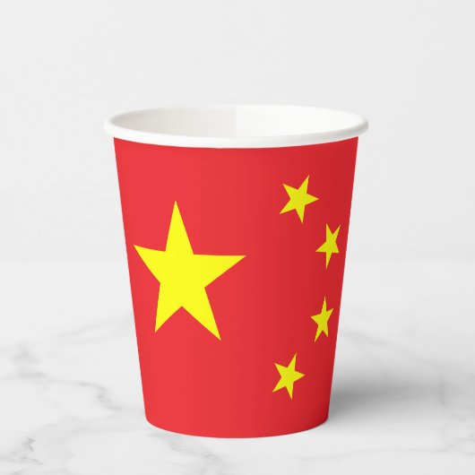 中国旗 紙コップ (左)