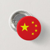 中国旗 缶バッジ (正面&裏面)