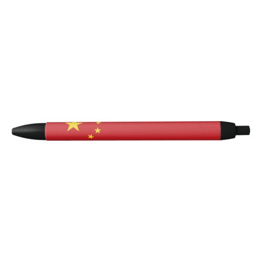 中国旗 黒ボールペン (正面)