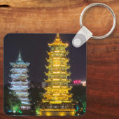 中国桂林の両面キーチェーン キーホルダー (裏面)